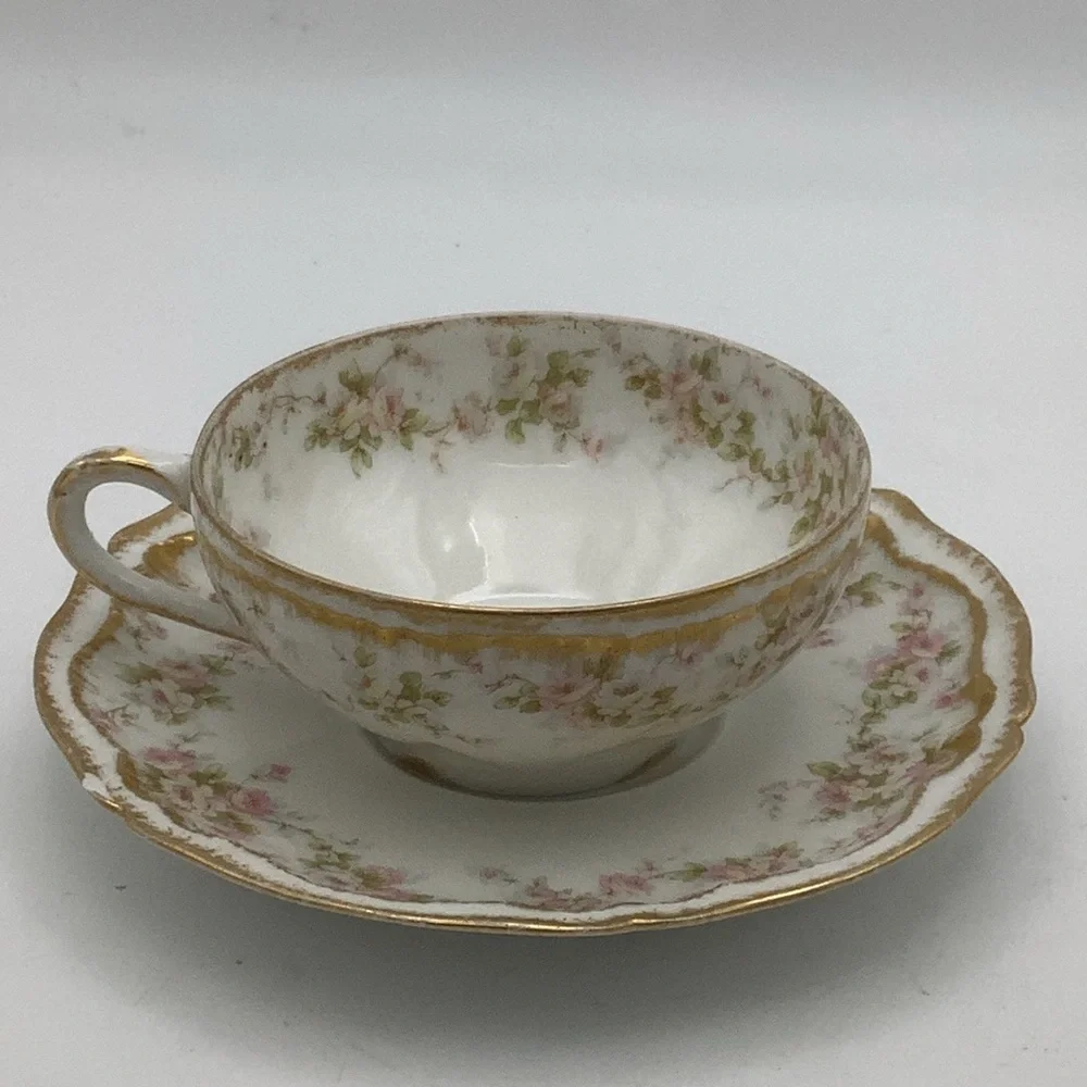 Antique Theodore Haviland Limoges France Teacup and Saucer - Picture 3 of 14